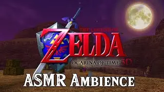 Zelda Ocarina of Time Ambience | Gerudo Valley Village Day/Night Cycle | ASMR Work/Study/Sleep