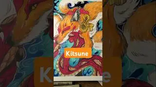 Kitsune #kitsune #foxspirit #yokai #japanesefolklore #japanesemythology #foxart #oniroi_atlier