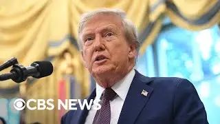 Trump takes questions, announces plan to move U.S. Space Command headquarters | full video