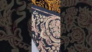 Bamboo Silk Persian Rug - Black Shade  - 4' 11