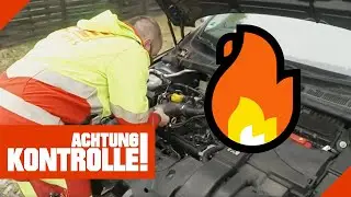Auto k&ouml;nnte in FLAMMEN aufgehen? 🔥 PKW mit &Ouml;lverlust? | Kabel Eins | Achtung Kontrolle