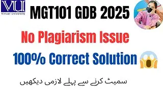 MGT101 GDB Solution | Spring 2025 | Financial Accounting | VU GDB Idea in Urdu