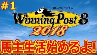 【ウイニングポスト8 2018 PS4版】久しぶりのウイポ楽しみすぎ！まずは設定とか色々！【Winning Post 8 2018】