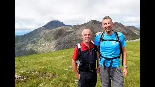 The Aonachs. Aonach Beag & Mor with Big Jesper 21.7.16