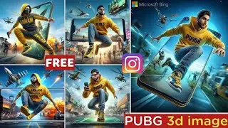 How To Create PUBG Mobile 3d images |Viral PUBG Boy Ai Photo Editing |Bing Ai Genrator.
