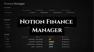 A Simple Notion Finance Manager (Free Template)