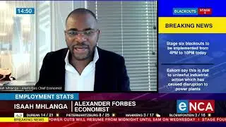 Total employment increases