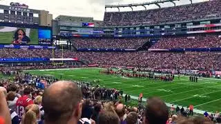 New England patriots National Anthem HOME OPENER WHITNEY DOUCET