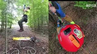 Aerial rescue practice.