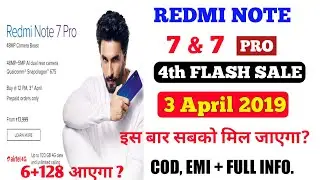 Redmi Note 7 Pro Next Sale On 3 April 2019 | Full Informations, Cod, 6+128GB, Order Canceled?