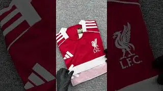 New Liverpool 25-26 home jersey this is a perfect unboxing video #liverpool #jiersey#football #shir