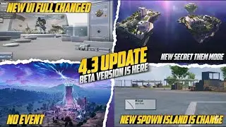 4.3 Update Is Here | New UI Changes In 4.3 Update New Secret Theme Mode Other Change | PUBGM