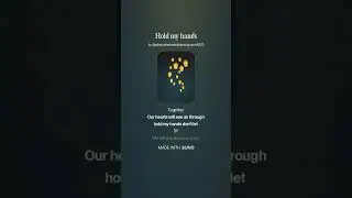  Hold My hands Original song by me.Re-uploaded from my previous YouTube channel (@Mymusic_creation )
