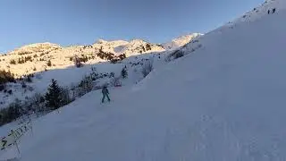 Il Ritorno dal Col de Bassachaux a Pr&eacute; la Joux (04/02/2025).