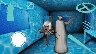 Granny Game Horror  tunnel Escape Gameplay video As Ice Granny Mod Menu #Granny