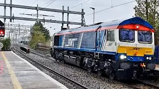GBRF 66747 'NWT Livery' passing through Reading West