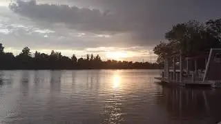 Sunset and bird whispering at Kiwanis Lake
