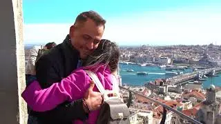 Galata Kulesi'nde Muhteşem Evlilik Teklifi