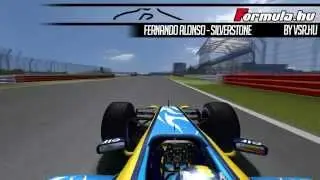 Fernando Alonso 2006 - Renault R26 - Silverstone Pole - Onboard - VSR.hu