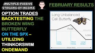 Options Trading - Broken Wing Butterfly On The SPX - Back Test Results Using ThinkOrSwim OnDemand