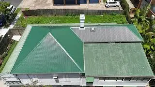 Queenslander roof from Painted Galvanised to Colorbond Corrugated