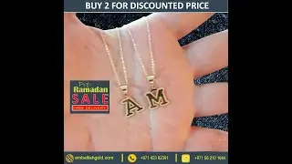 ❤️Buy 18K Gold Letters Necklace for Men&rsquo;s and Women&rsquo;s ❤️❤️❤️