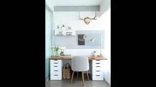 student Study table designs ideas // modern small space student study table design