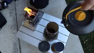 FireBox Nano - First Woodburn + Coffee
