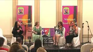 Westport Scoil Cheoil 2025 Emer Mayock, Chloe McGrath, Roisin McNulty, Julie Langan.