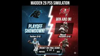 Panthers vs Buccaneers Live | NFL Week 18 Simulation | Madden 26 Next-Gen Gameplay