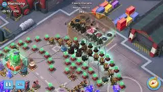Boom Beach - Harmory 4 shield generator in 1 hit