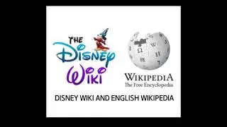 Disney Wiki and English Wikipedia Logo Detailed Simplified