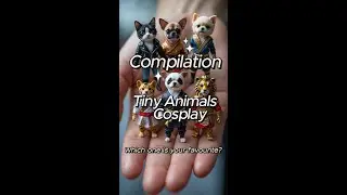Tiny Animals in Epic Costumes | Movie & Game Character Compilation on One Hand 🐾🎬