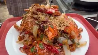  Crispy Pork Chicken With Superior Frying Skills In Southeast Asia Street Foods Collection