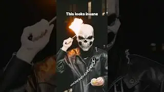 Ghost Rider halloween costume 🤯 #happyhalloween #halloween #pumpkin #ghostrider