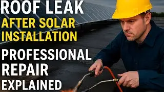 Roof Leak After Solar Installation &ndash; Professional Repair Explained