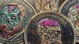 First Presidential Skull 💀 Coin Set in the World! This Is gonna be huge! 🤗 Coming Soon! 40 Coins!