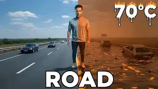 Roads Turn to Liquid at 70°C