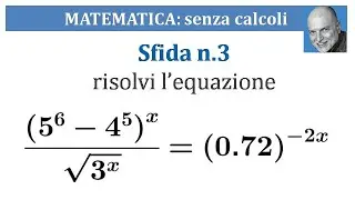 Senza calcoli - equazione esponenziale