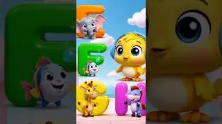 E to H Alphabet Animals 🐘🐟🦒🐎 | Learn ABC for Kids | Golgolio TV #Shorts