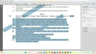 Operating System  Previous Year Question Paper 2022-23 BPUT MCA 1st Semester Questions #bput
