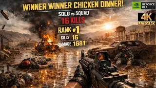 PUBG PC : SOLO VS SQUAD | MIRAMAR 16 Kill Chicken Dinner🤯🔥