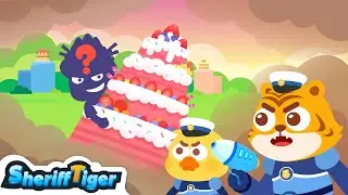 Who stole the party cake S01E05 | 🐯Sheriff Tiger | Cartoon