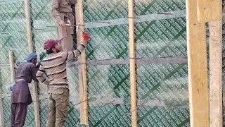 How Do Workers Lift Heavy Shuttering Boards for the Underground Tank? | Extreme Construction Action!