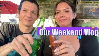 Vlog: Tacos, At Home Lash Extensions, Pizza at a Goth Bar,  and Asian Salad Meal Prep.