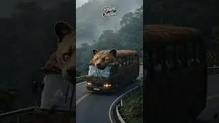 🌫️🐾 Fossa Fierce Bus Ride | Ultra Realistic AI POV Through Misty Mountains 🚍