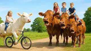 100% Laugh Guaranteed! 🤣 Funny Cow Dance Mashup 2025 | Trending Cow Song & Comedy Videos