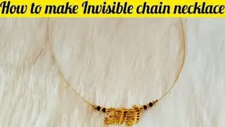 Invisible chain Necklace manglsutra | DIY #trending #manglsutra #DIY