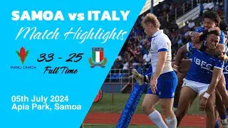 SUMMER NATION SERIES 2024: Manu Samoa vs Italy [Highlights]
