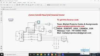 Current Controller Based Grid Connected Inverter www.matlabprojectscode.com